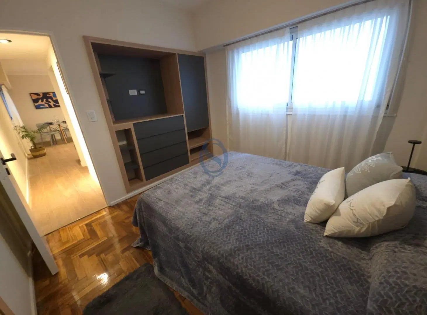 Venta Departamento dos ambientes reciclado en contrafrente en Parque Camet 5