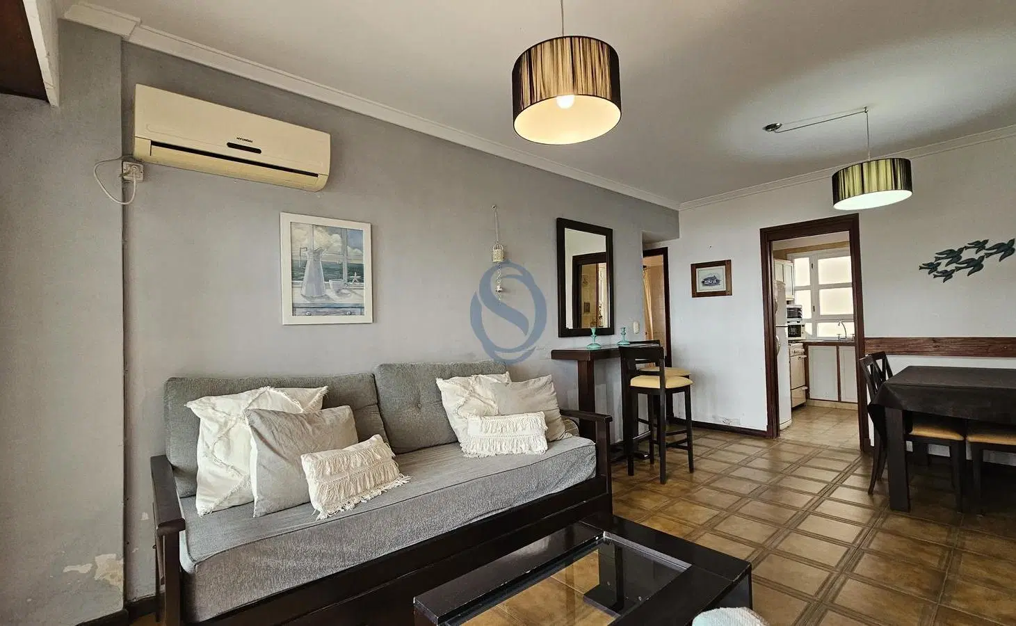 Venta Departamento dos ambientes con vista al mar y cochera en Playa Grande 1