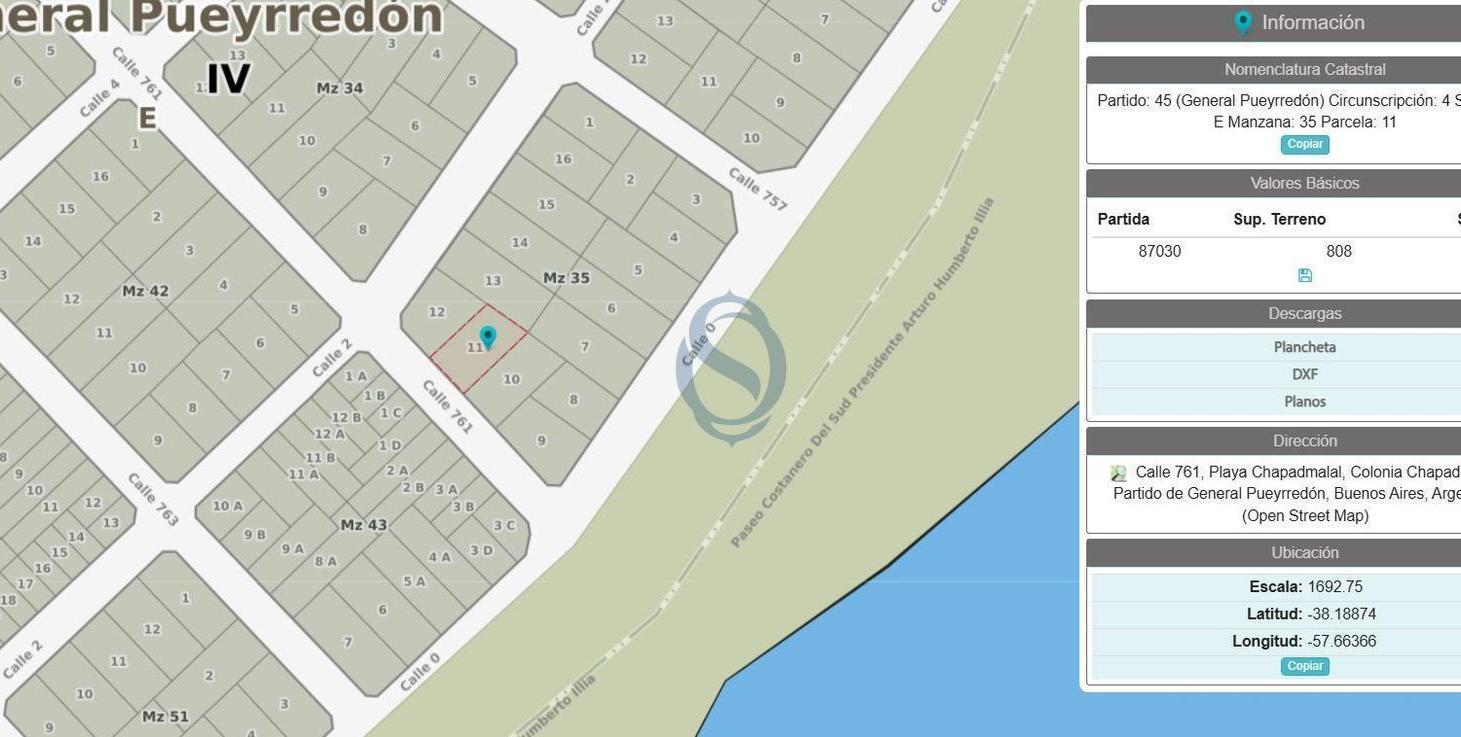 Foto de Venta - Lote 807,62 m² en Barrio Santa Isabel - Chapadmalal - Calle 761, imagen 2