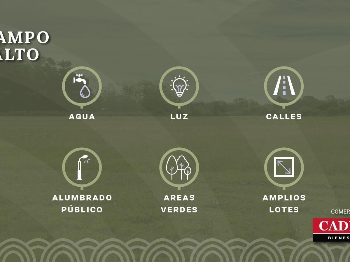 Terrenos en Venta desde 600 m2. Barrio abierto sin expensas, Campo Alto.