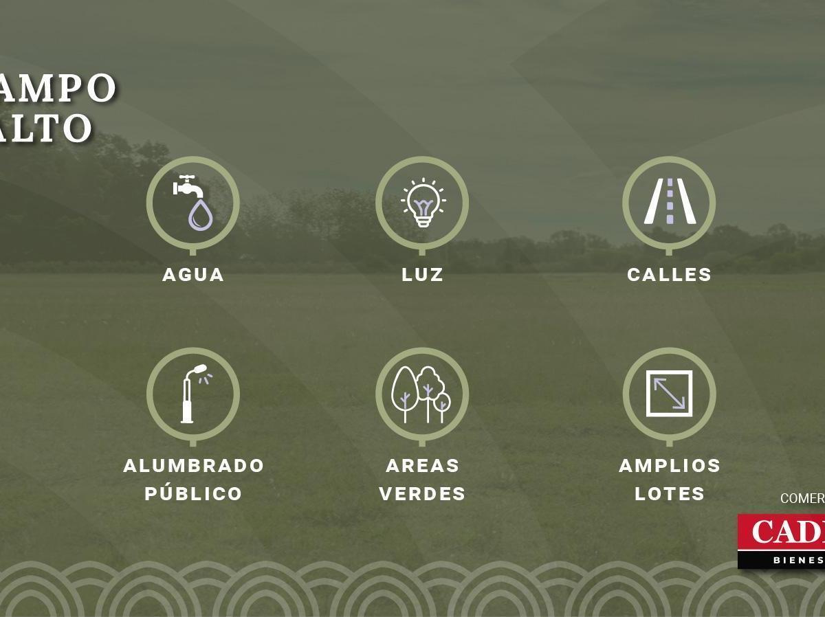 Terrenos en Venta desde 800 m2. Barrio abierto sin expensas, Campo Alto.