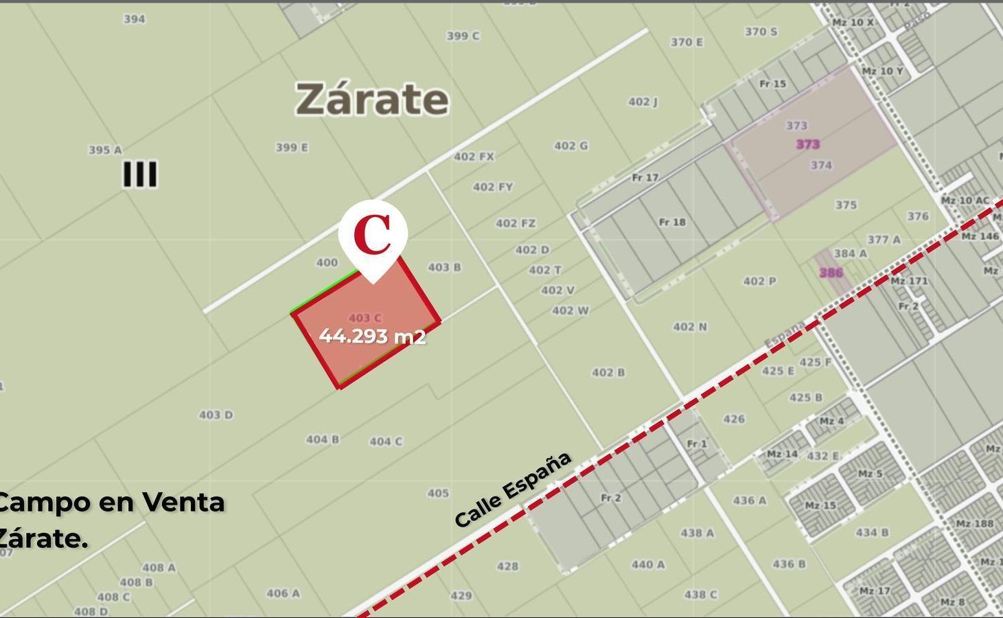 Foto de Campo en Venta. Superficie de 44.293 m2. Importante frente. Con, imagen 1