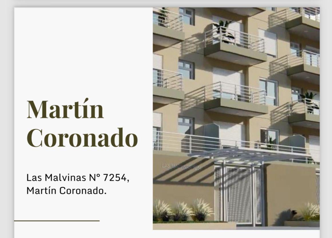 Venta de Departamento DOS AMBIENTES en Martín Coronado