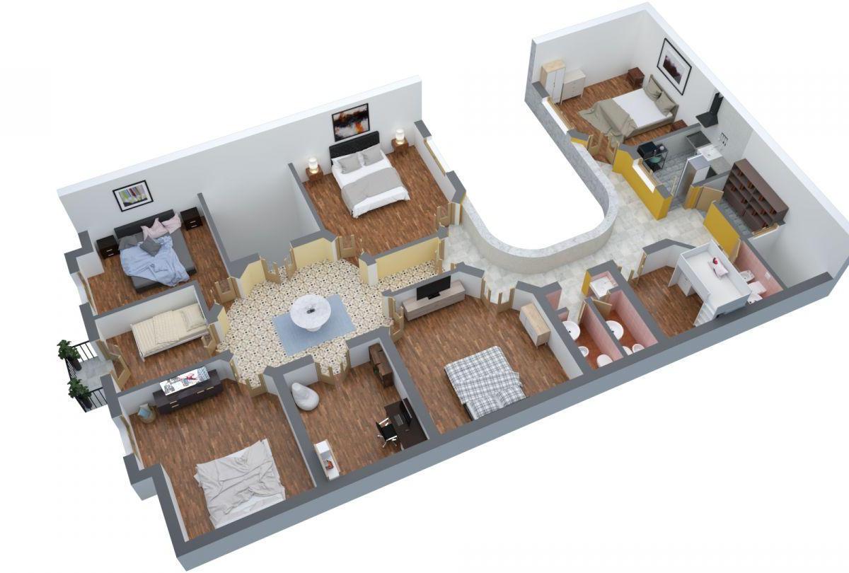 Venta 231 m² Piso 9y1/2 o 10 Ambientes Casa Calise Ideal Hos 2