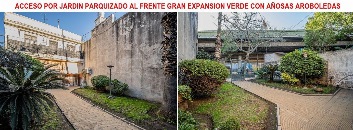 3y1/2 Amb Ph T/Casa 2 Patios PB Apto Profes Frente con Jardin Parquizado Parque