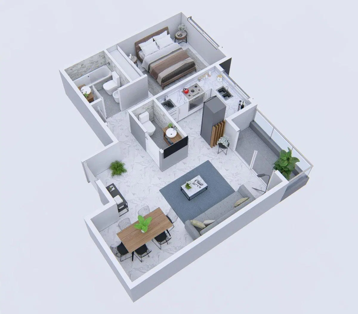 VENTA 2 AMBIENTES LUMINOSO 9 PISO EN VILLA CRESPO 5