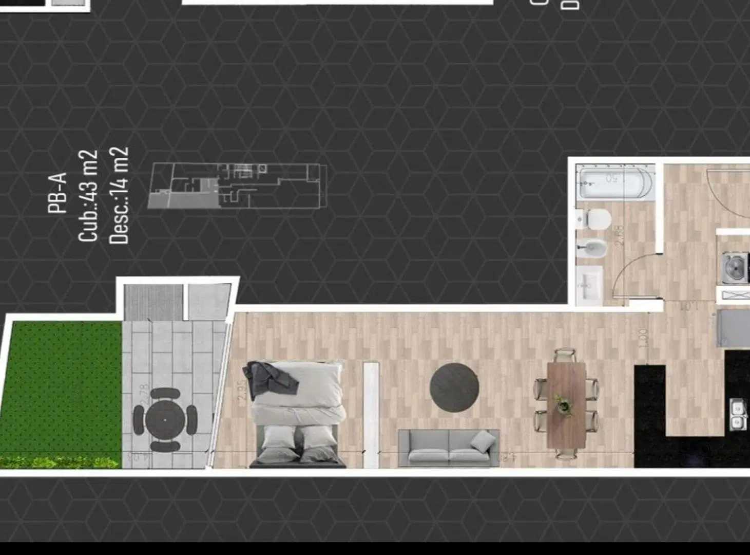 AMPLIO MONOAMBIENTE CON PATIO A ESTRENAR 4