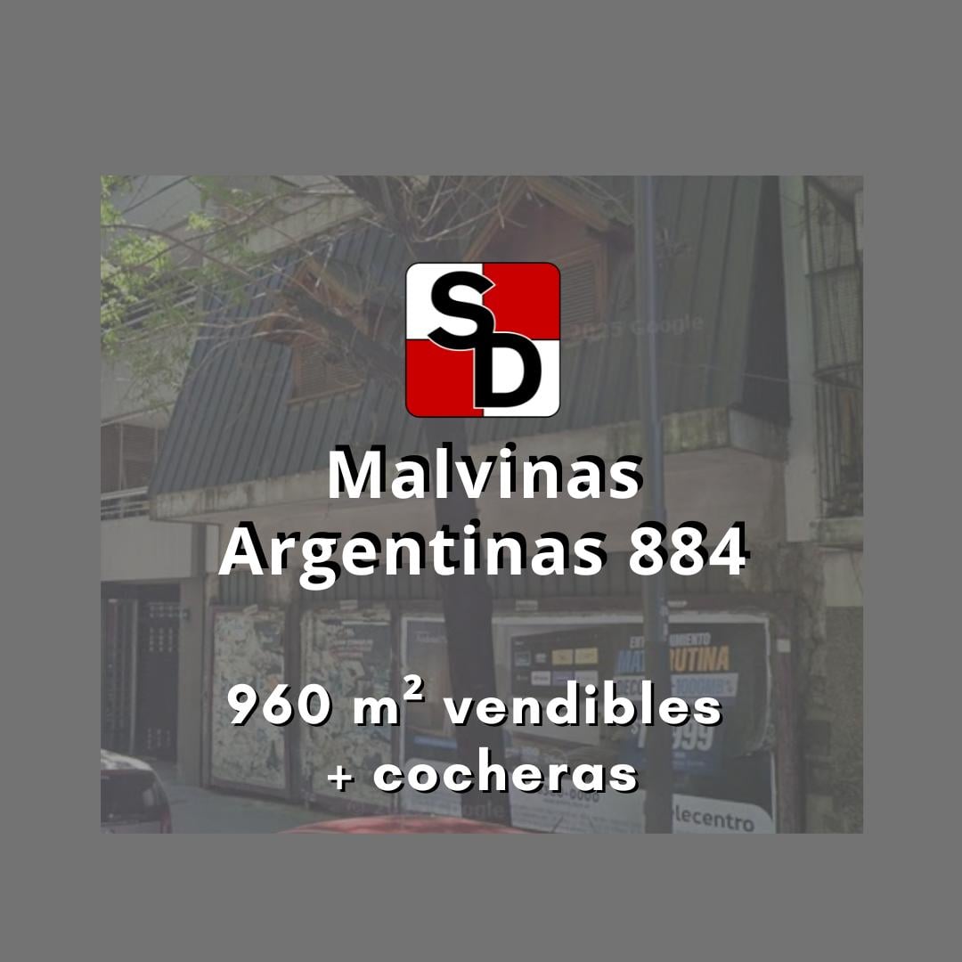 Venta │Terreno│ USAA │ 8,66 x 17 │ 960 m2 vendibles aprox