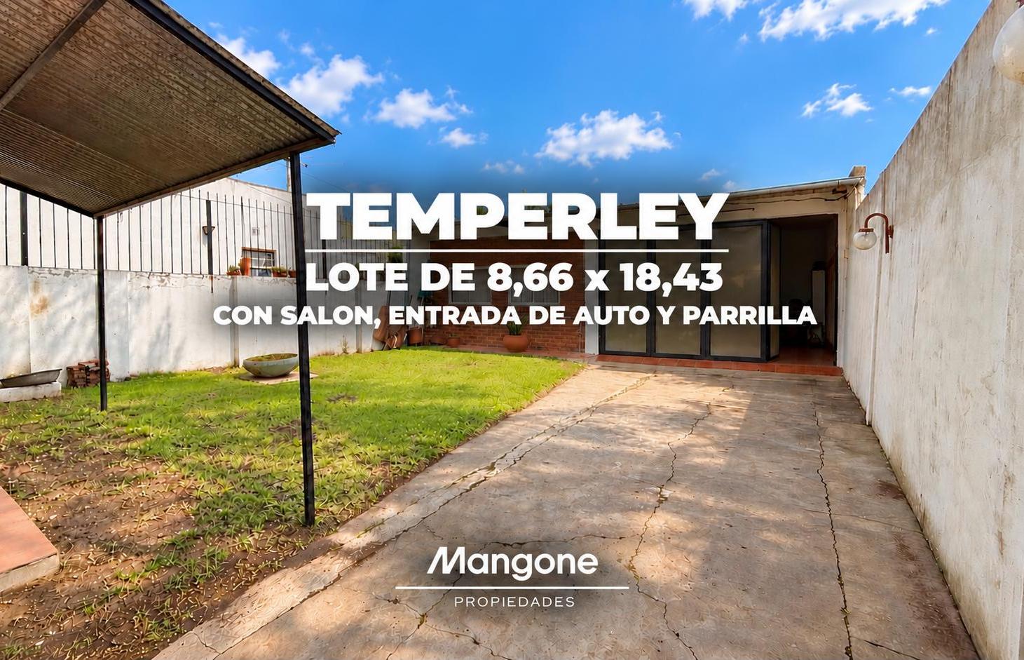 Foto de LOTE DE 8,66x18,43 CON SALON Y ENTRADA DE AUTO, imagen 1