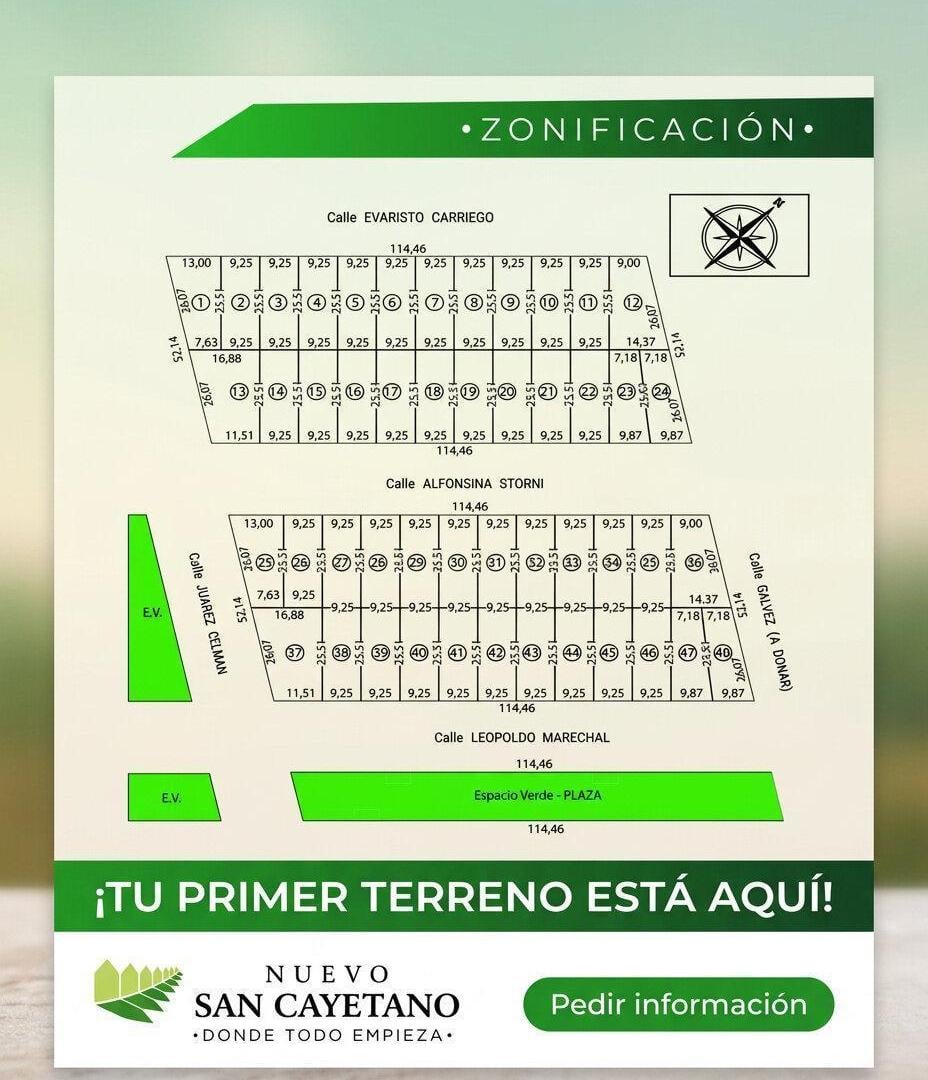 Foto de Terreno en Nuevo S.Cayetano,Arroyo Seco, s/calle E,Carriego, imagen 2