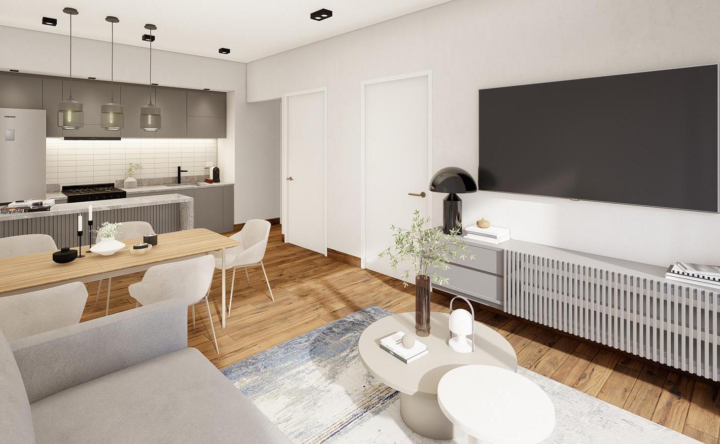 Dpto - 2 amb amplio - Suite y toilette - En obra