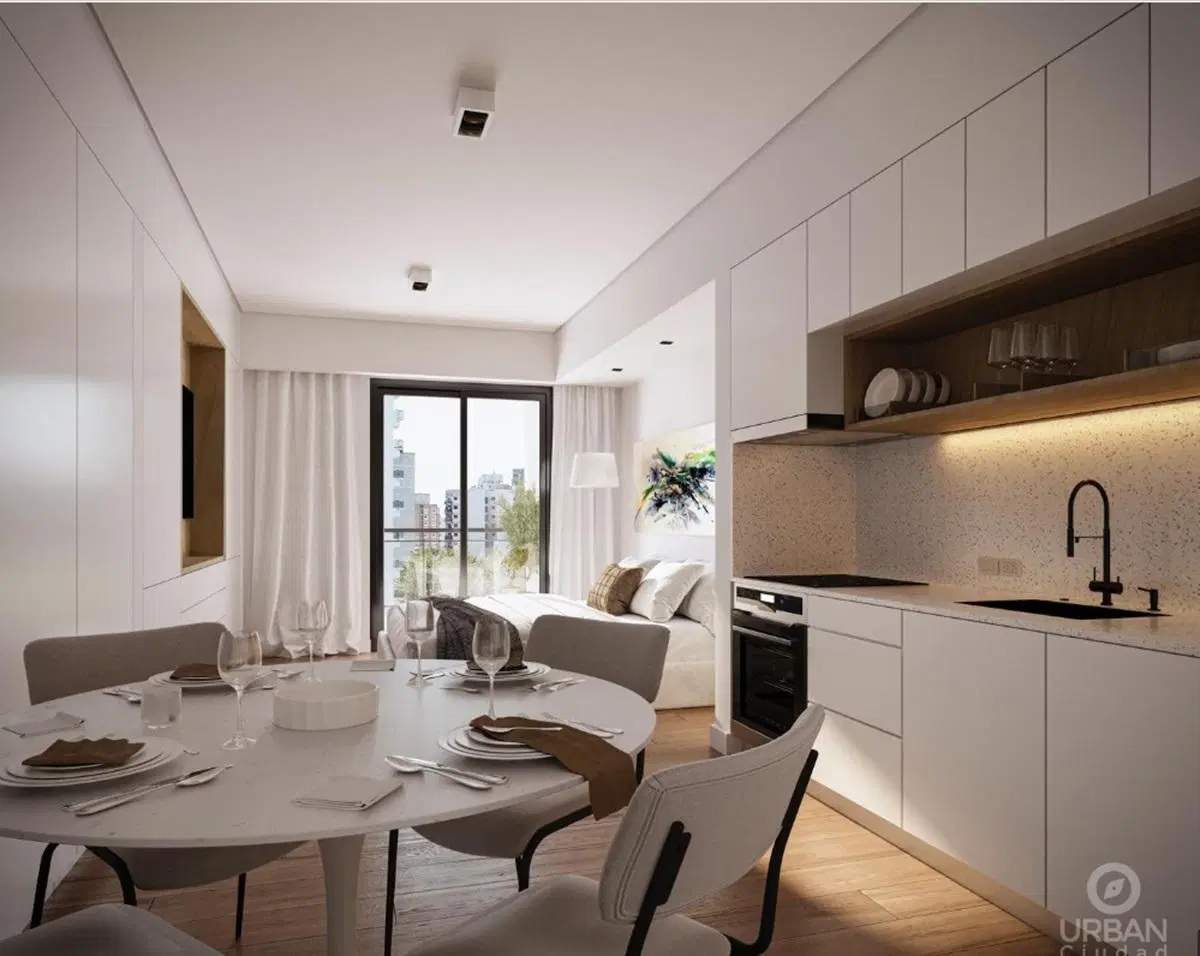 Departamento de un ambiente con balcón en Belgrano 1