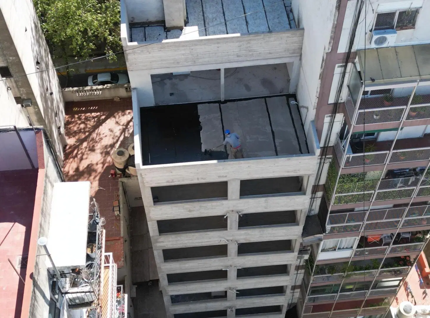 Departamento de un ambiente al frente con balcón en Almagro 3