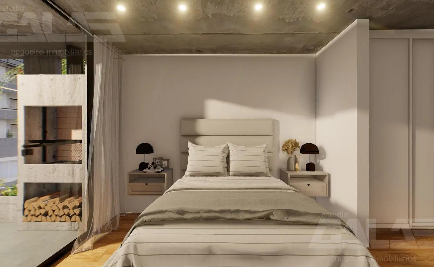Departamento CURIE GOLF con gran balcón y parrilla propia, diseño moderno y vista al verde 5