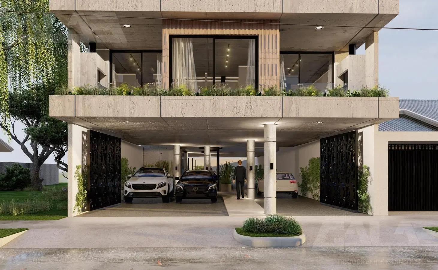 Departamento CURIE GOLF con terraza propia y parrilla, diseño exclusivo y moderno con vista al verde 3