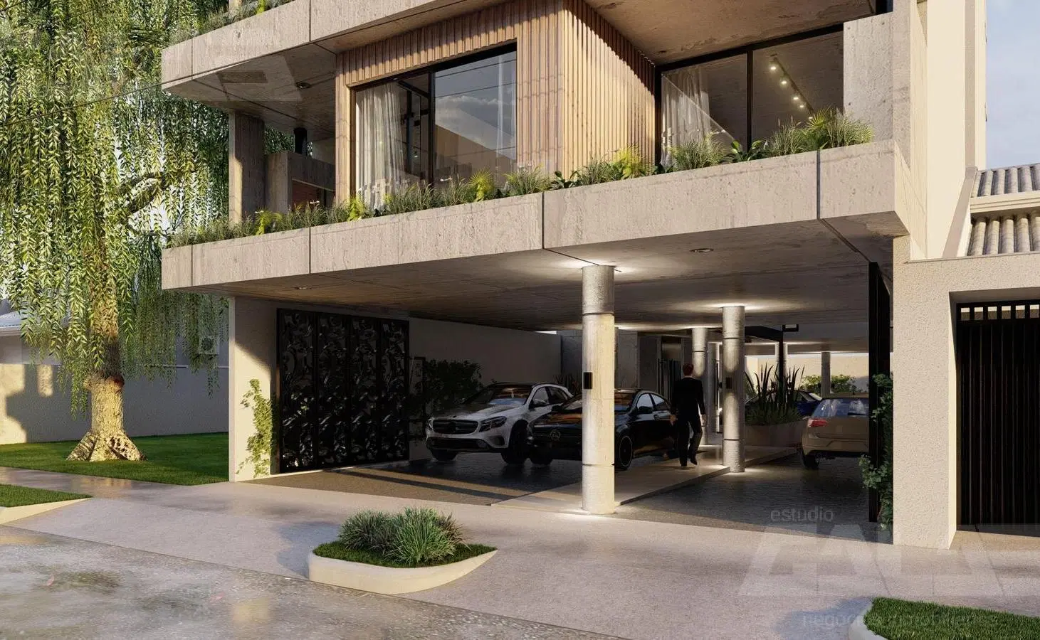 Departamento CURIE GOLF con gran balcón y parrilla propia, diseño moderno y vista al verde 4