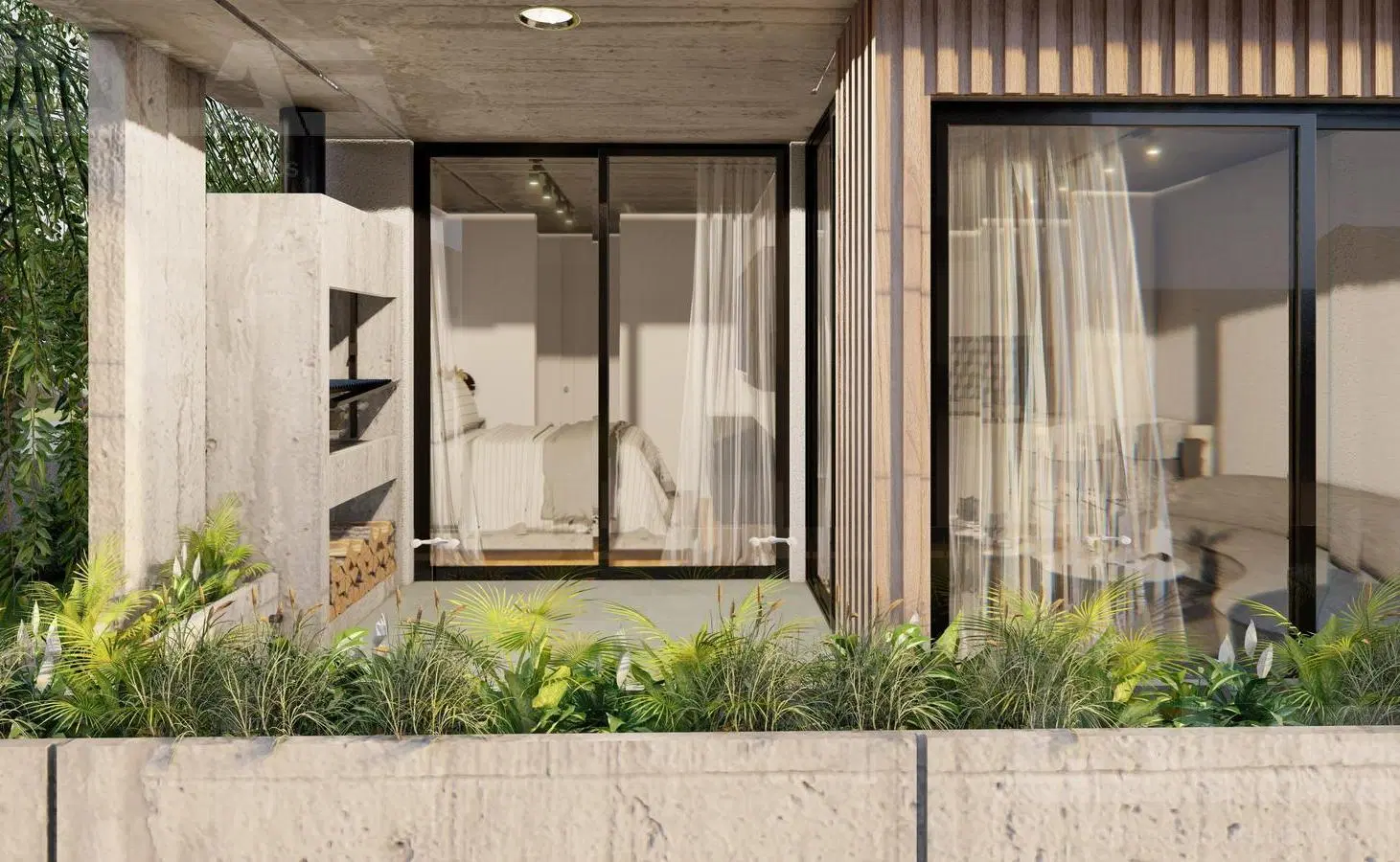 Departamento CURIE GOLF con gran balcón y parrilla propia, diseño moderno y vista al verde 2