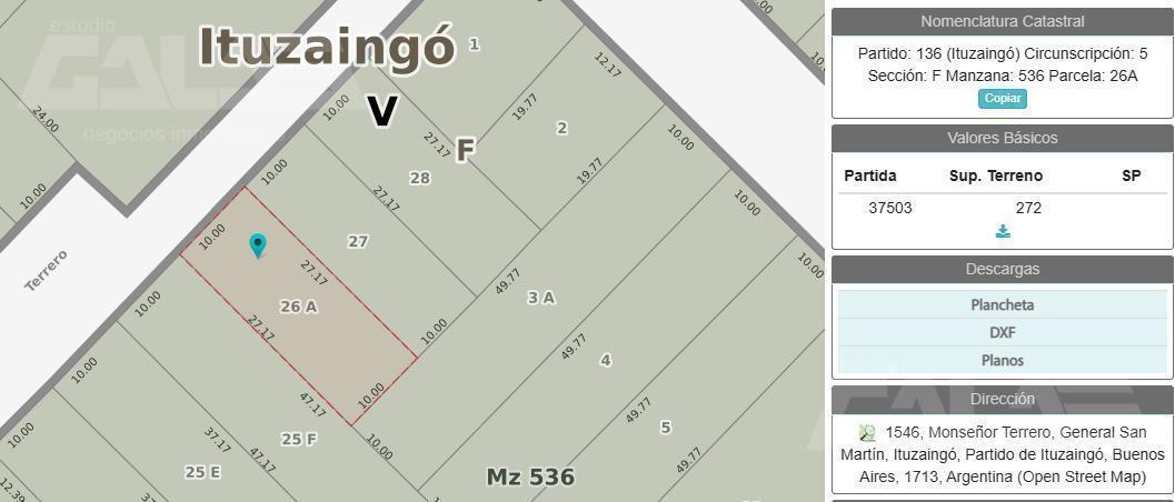 Foto de Terreno - Lote - Refaccionar - Ituzaingó - Ituzaingó Norte, imagen 1