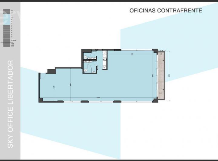 Oficina en Belgrano - Semipiso de 147 m2 mas Cochera