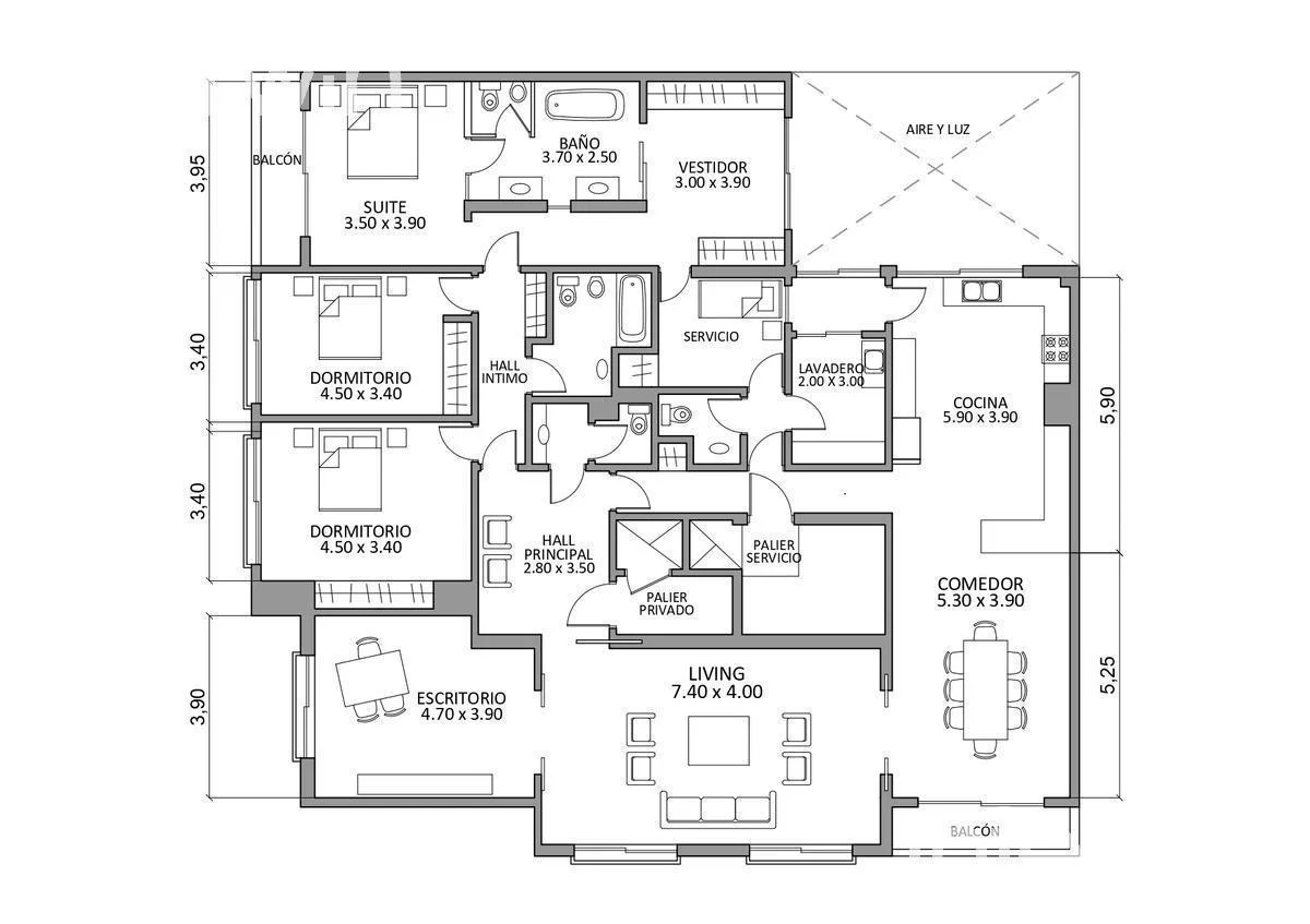 Departamento en Venta - 5 Amb. - Balcón corrido - Depends. Refaccionado a nuevo - Recoleta