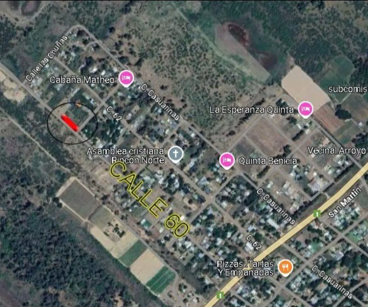 Venta Terreno Arroyo Leyes, calle 60  Ruta 1 3