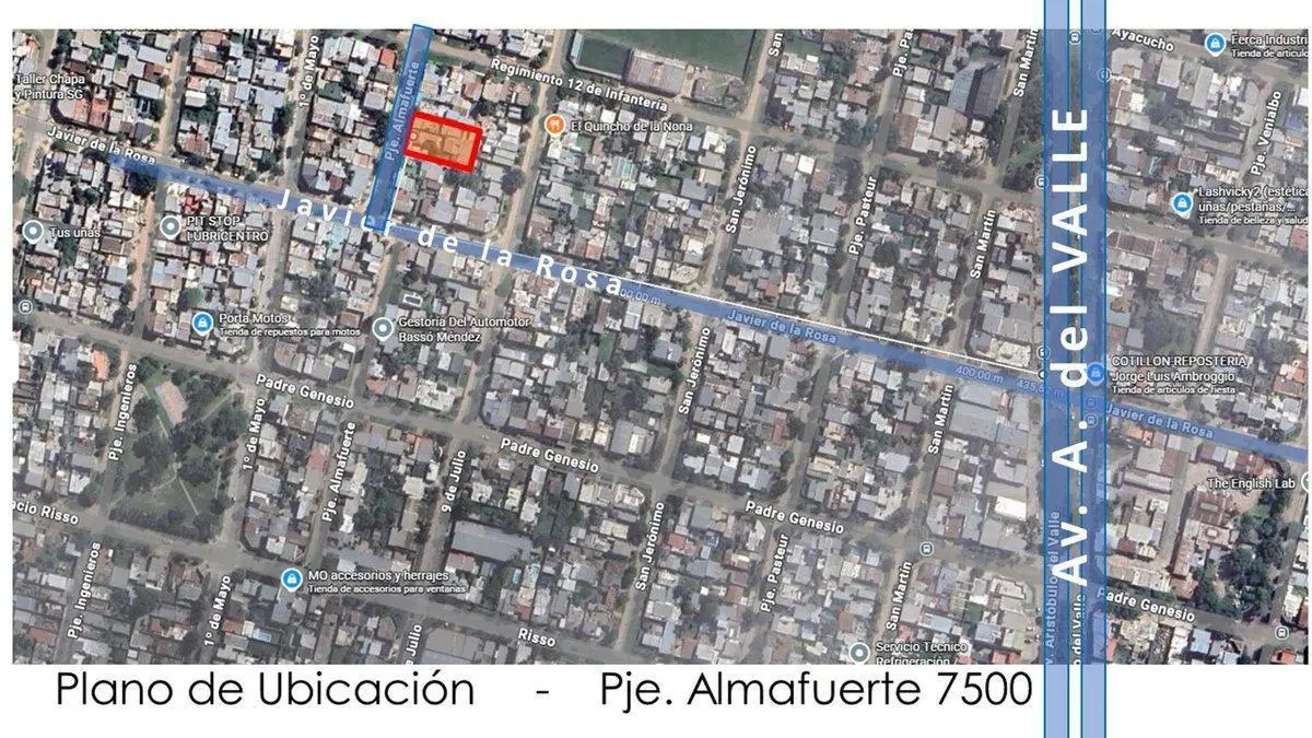 Interno Único (no PH) Zona Av. A. del Valle 7500 2