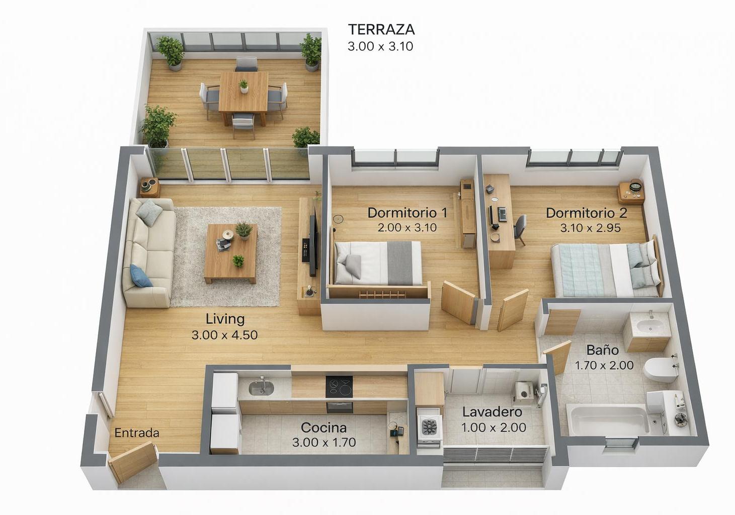 Oportunidad! - Venta - 3 Ambientes con Terraza, Apto Profesional - Belgrano