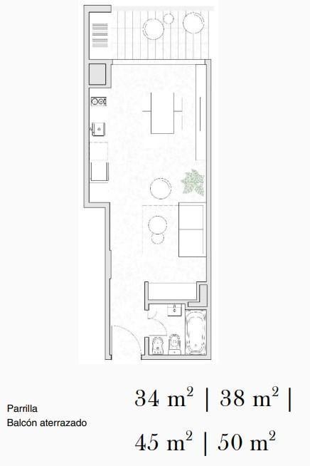 Foto de Departamento de 1 ambiente en Venta en Palermo, imagen 2