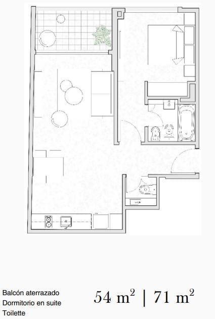 Foto de Departamento de 2 ambientes en Venta en Palermo, imagen 1