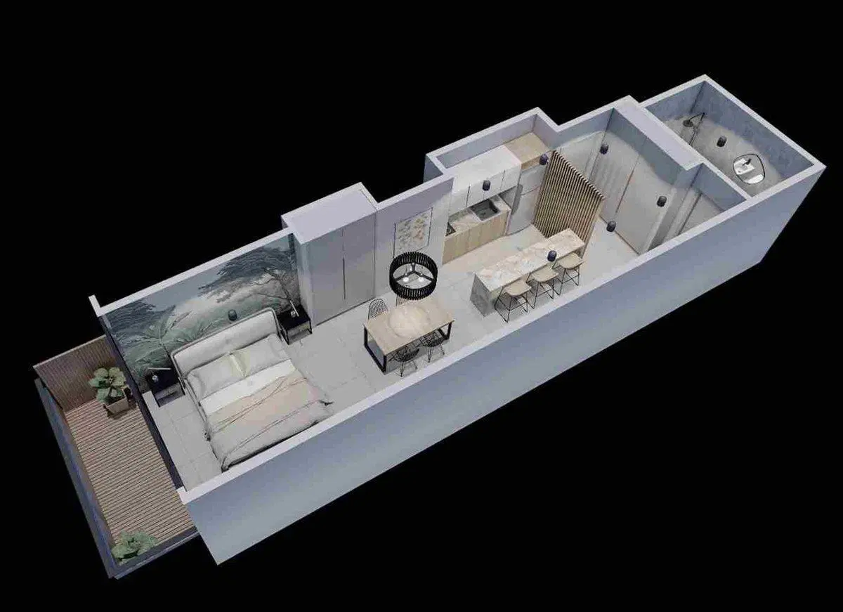 VENTA MONOAMBIENTE CON BALCÓN - EMPRENDIMIENTO 3
