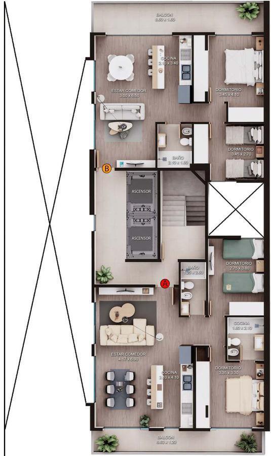 Venta Departamento 1 Dormitorio Estrenar Mendoza 800 Rosario