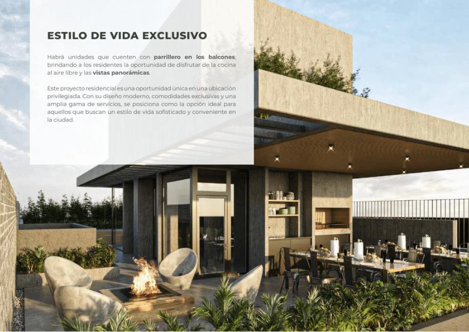 Foto de Venta departamento 3 dormitorios frente piscina quincho construcción, imagen 2