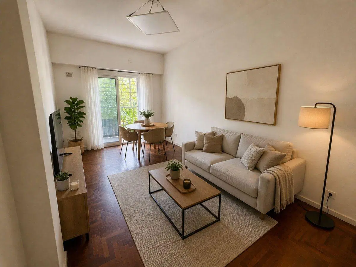 venta departamento 3 amb con balcon en Urquiza 3