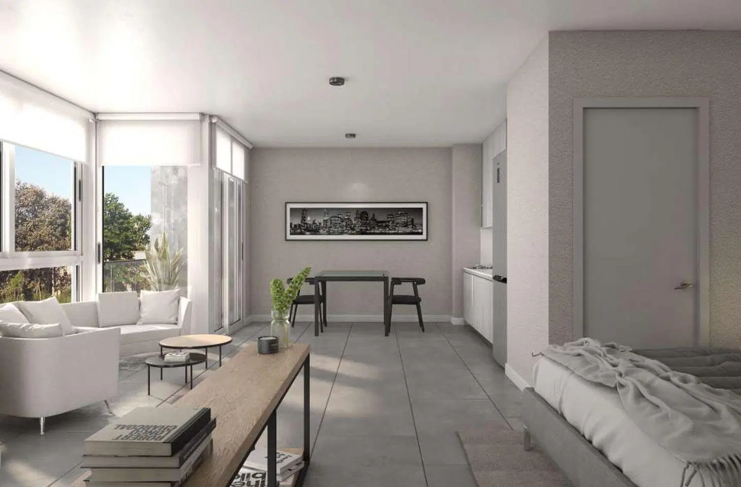 Dpto monoambiente en venta Villa Crespo con balcón 3
