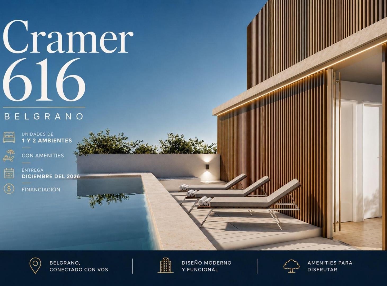 VENTA DPTOS DE 1 Y 2 AMB-AMENITIES DESDE 95.929USD