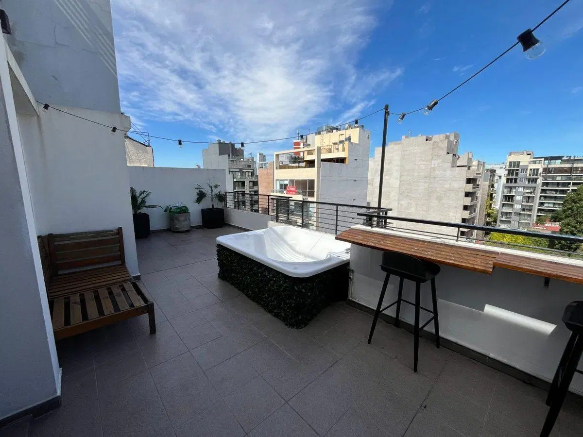 Venta depto 2 amb amoblado con Terraza Palermo 3