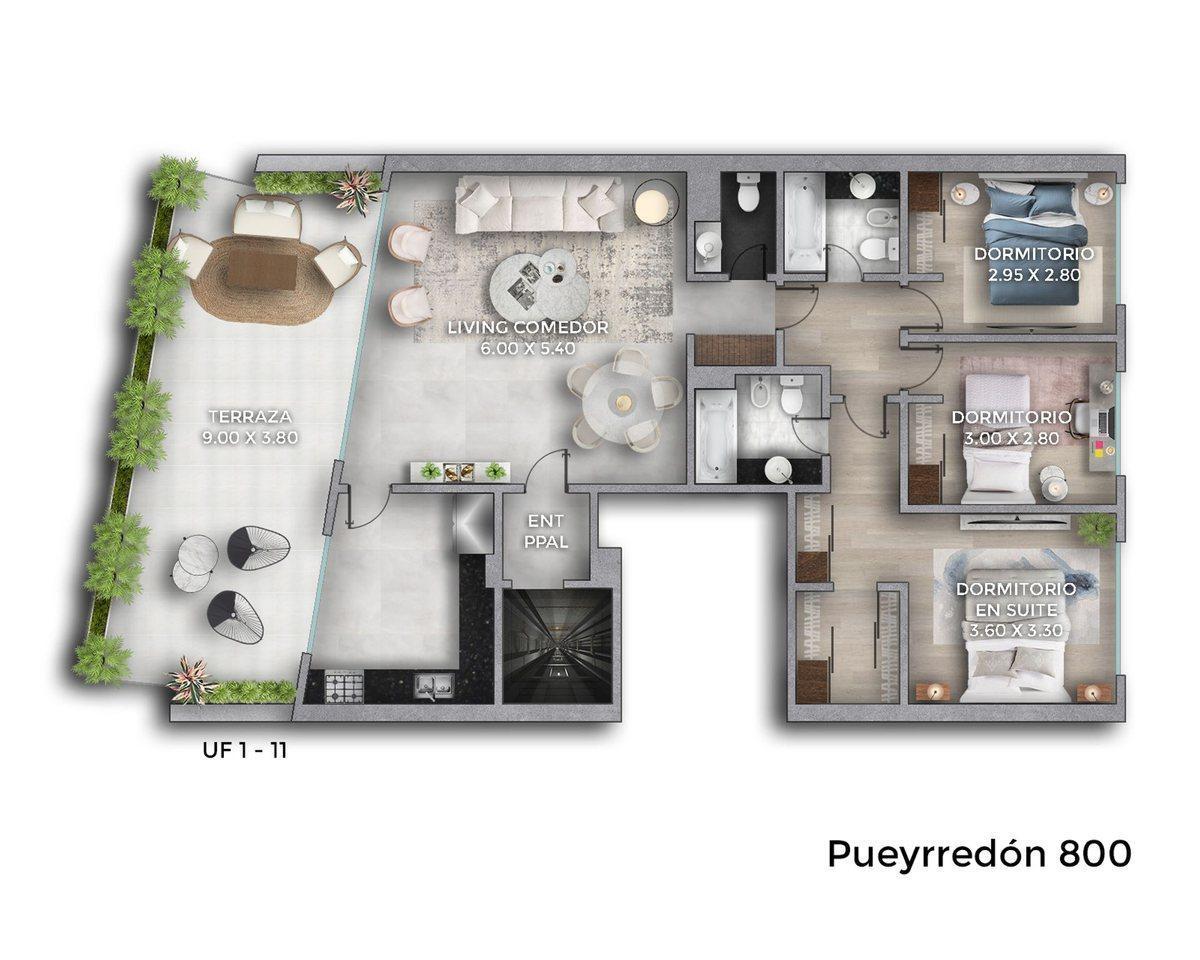 Foto de VENTA DPTO 4 AMBIENTES CON GRAN TERRAZA BALVANERA, imagen 4