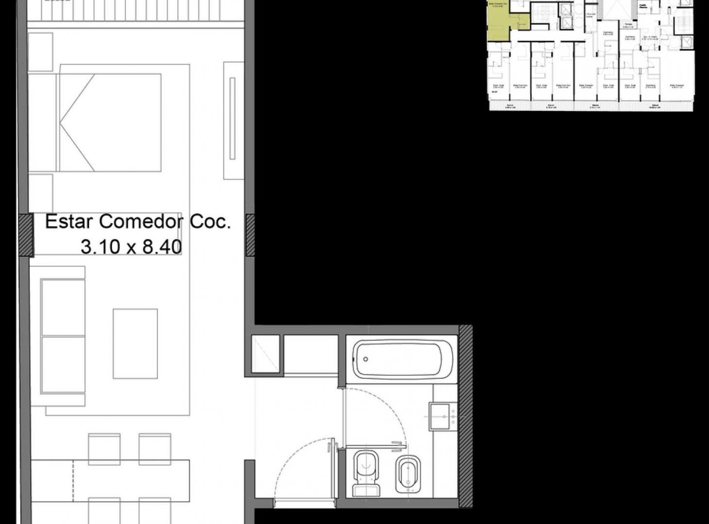 Foto de Departamento Venta Monoambiente Belgrano R, imagen 4