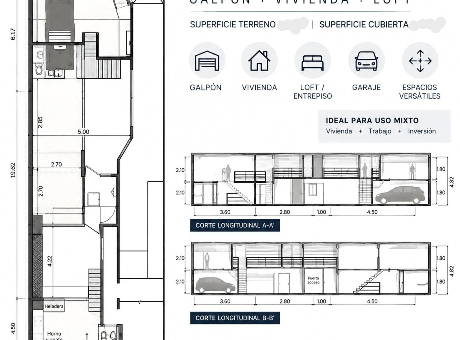Foto de Loft venta Villa Urquiza modulable multi-propósito, imagen 2
