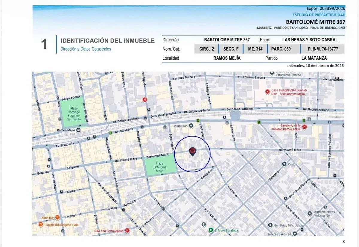 Terreno Venta PB+7 Pisos Centro Ramos Mejía 3