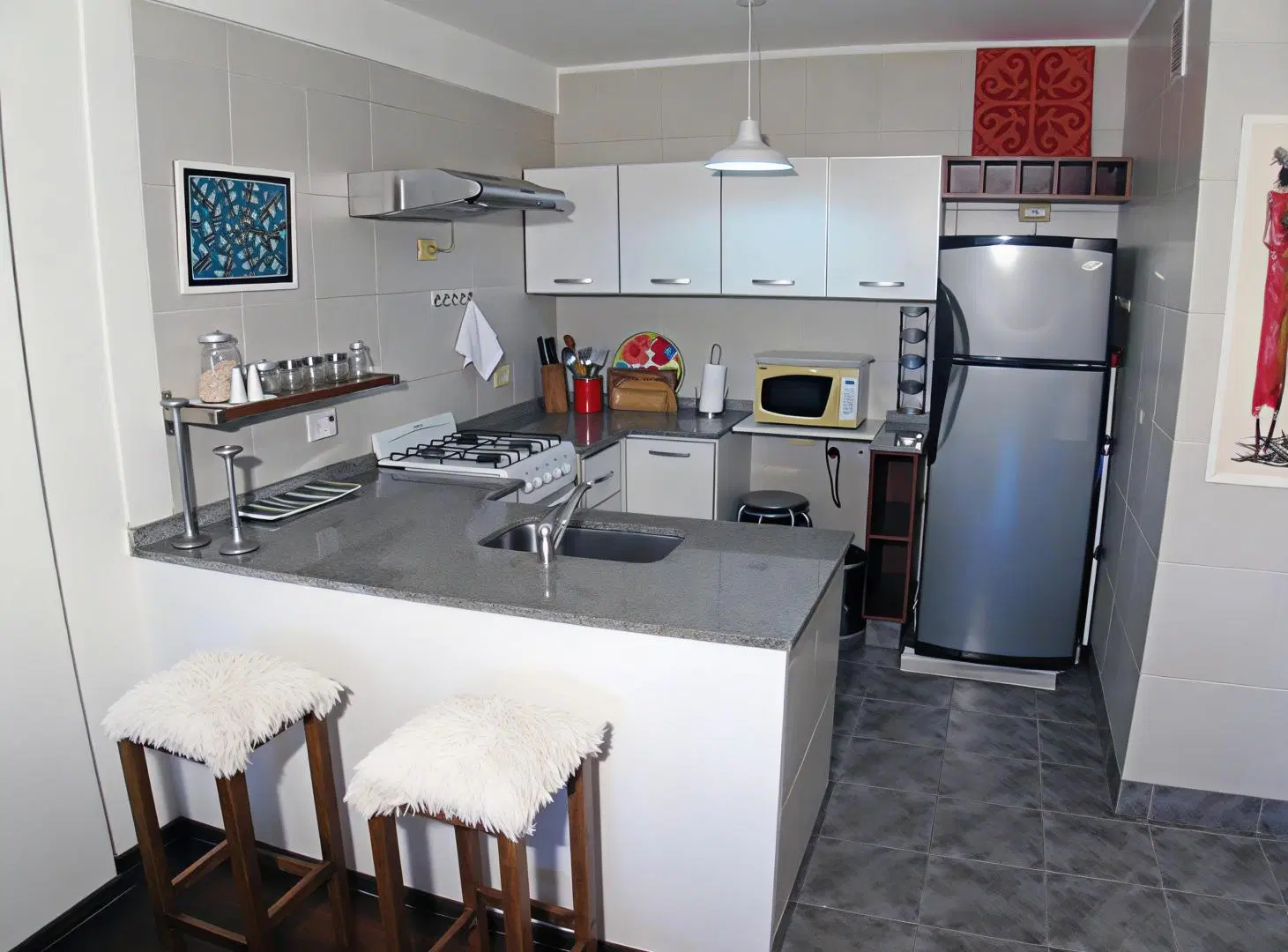 Monoambiente Amoblado con Balcón Aterrazado | Cocina Americana | Contrafrente. 5