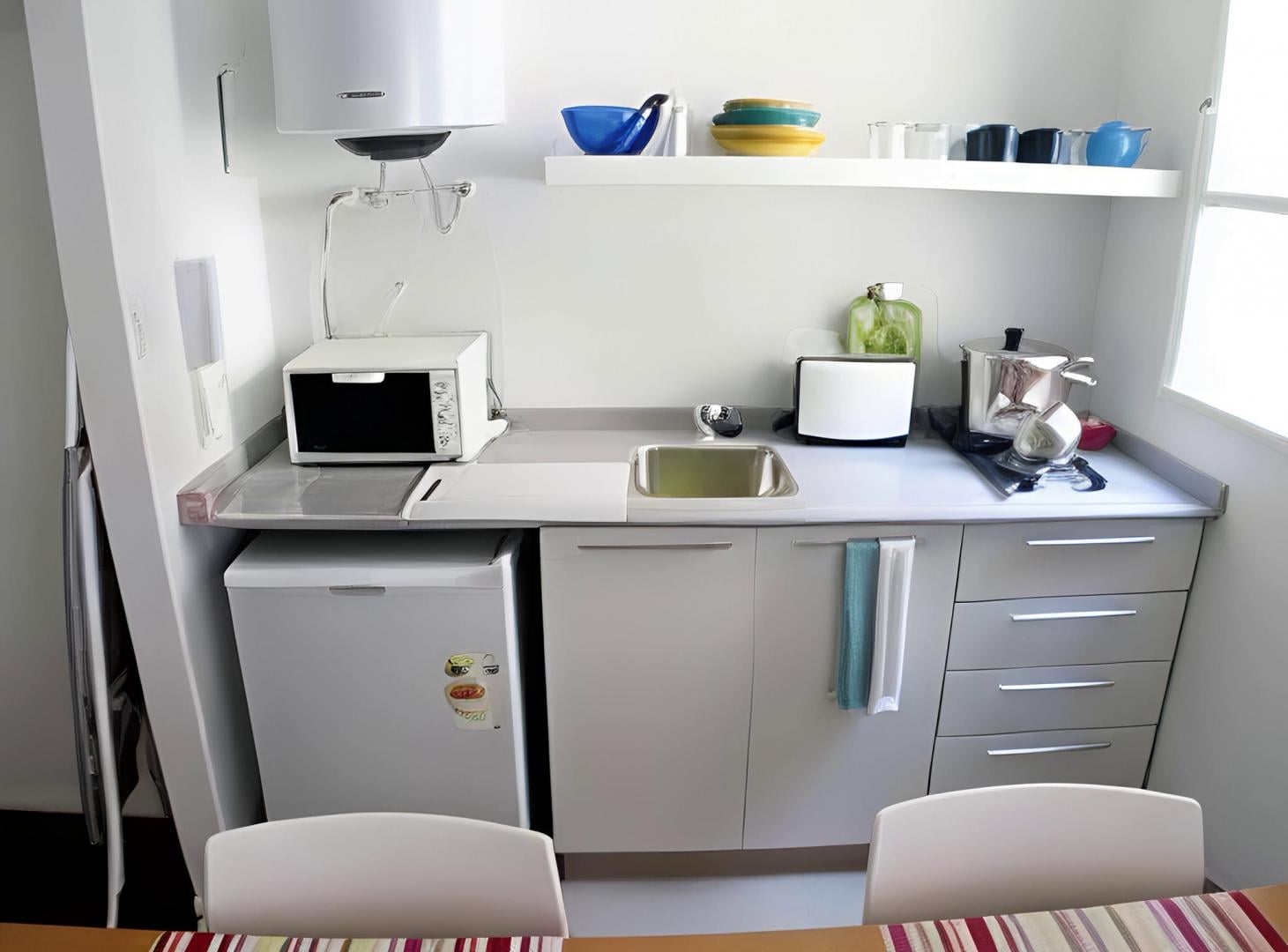 Foto de Amoblado | 2 Ambientes | 38 m² | Interno |luminoso | Cocina Americana, imagen 3