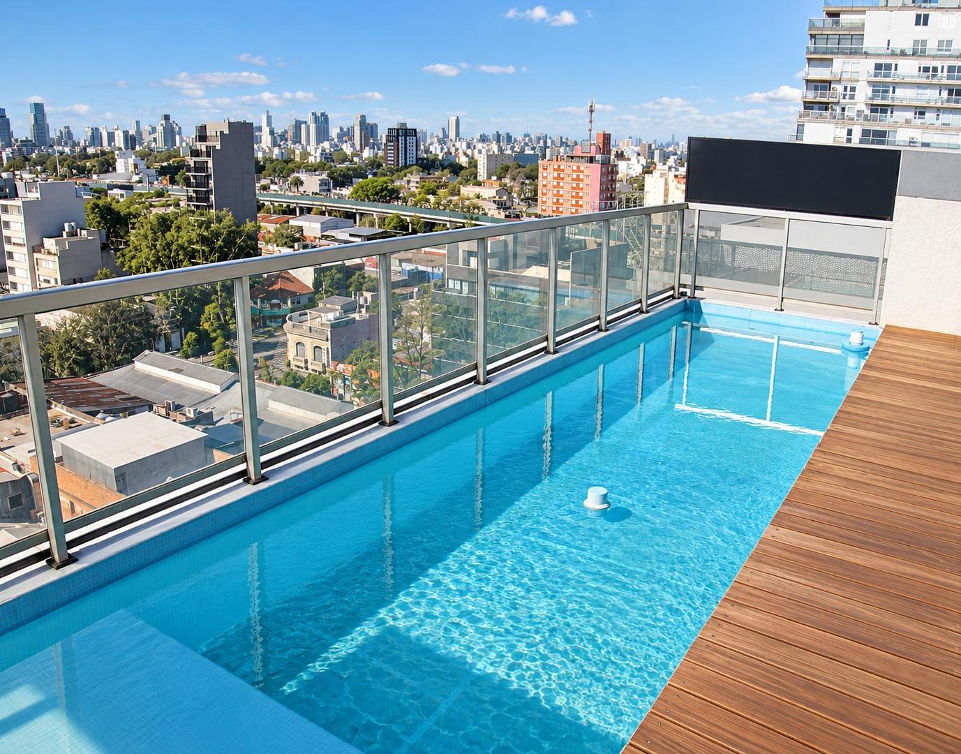 Foto de Venta 1 Ambiente | 36 m² | Contrafrente | Balcón | Pileta | S. U. m. |, imagen 2
