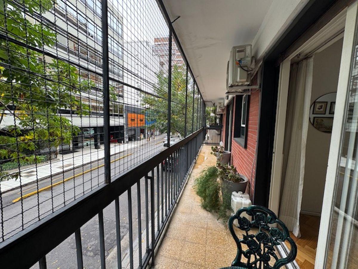 ALQ 2 AMB EN RECOLETA, AMOBLADO Y EQUIPADO CON BALCON CORRIDO