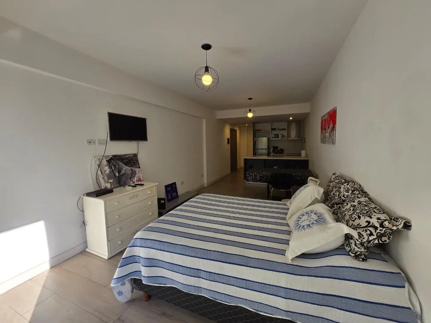 Depto monoambiente amplio divisible amueblado amenities 3