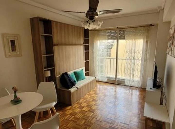 Belgrano, 1 Ambiente, lateral, MUY LUMINOSO, vista abierta, con balcon, AMOBLADO 1
