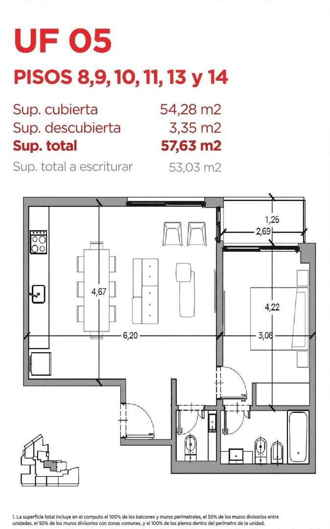 Foto de Unidades de 2 Ambientes / Torre en Núñez, imagen 4
