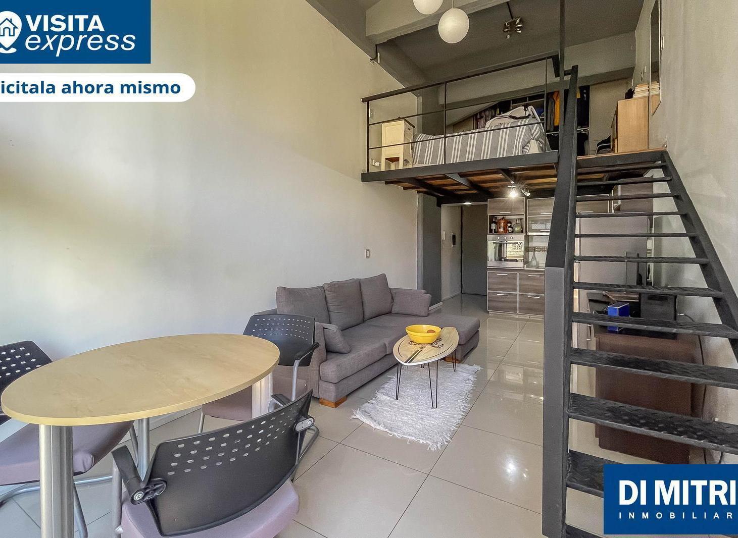 La Boca loft con entrepiso y balcon