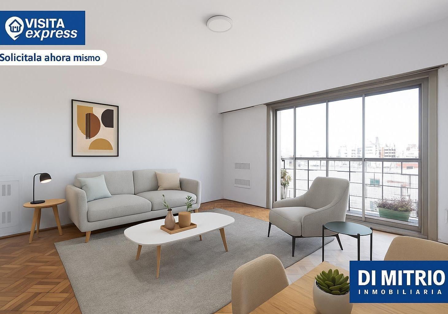 Constitucion 3 ambientes doble balcon