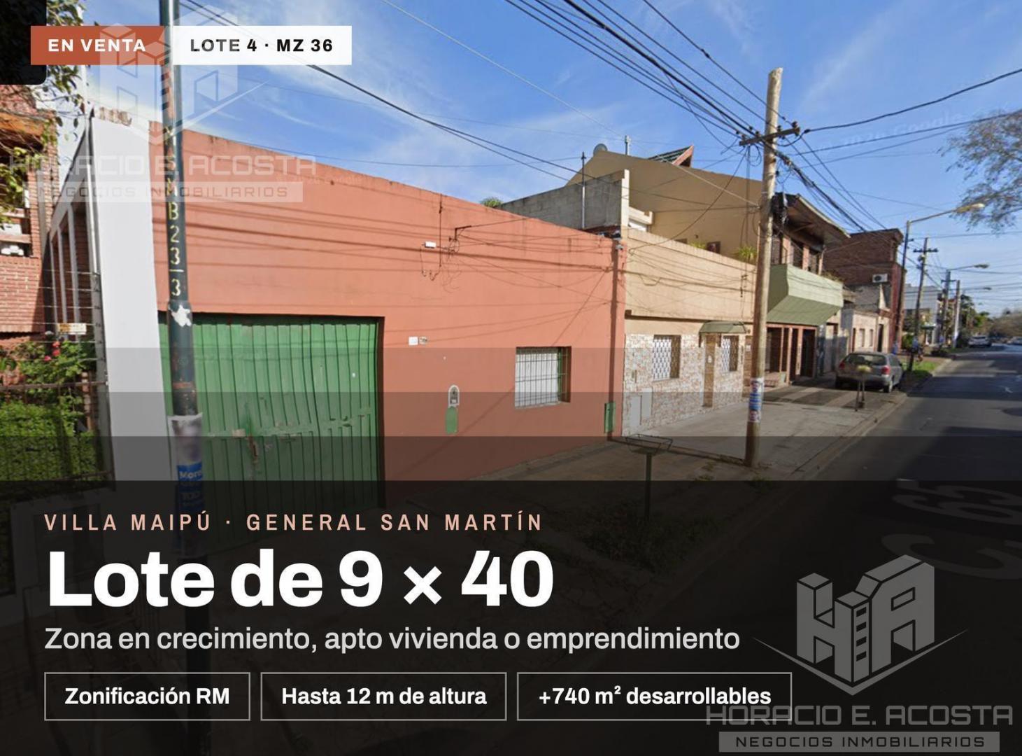 Terreno en General San Martin